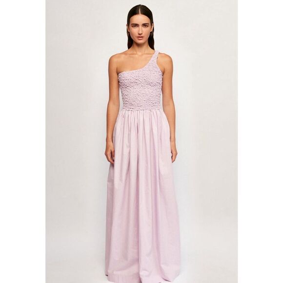 S/W/F Mottled One Shoulder Maxi - Dusk  Size S Wedding Guest Dress NWT$409 - Picture 1 of 7